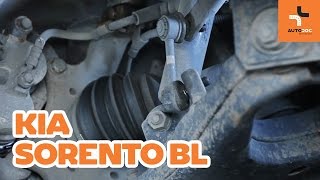 Como substituir Barra escora barra estabilizadora KIA SORENTO I (JC) - vídeo guia