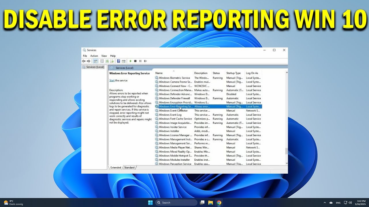 How To Disable Error Reporting in Windows 10 - Quick Fix
