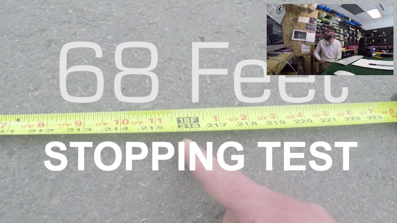 STOPPING AT HIGH SPEEDS ON INLINE SKATES