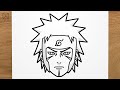 How to draw TOBIRAMA SENJU (NARUTO) step by step, EASY