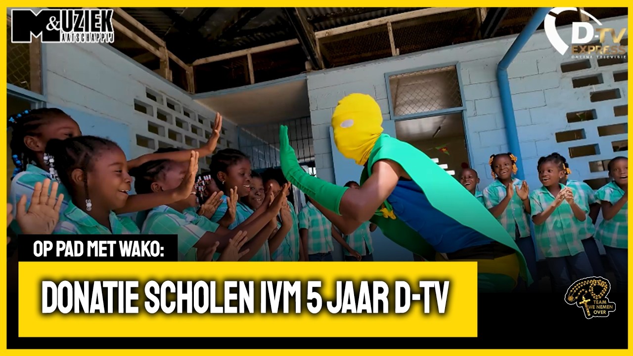 🎤🏙️ Exclusief Muziek & Maatschappij • DONATIE SCHOLEN IVM 5 JAAR D-TV ||OP PAD MET WAKO AFL 2