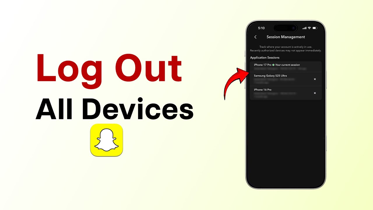 Как выйти из Snapchat со всех устройств?