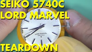 TECH] - SEIKO 5740C 36000bph Hi BEAT Lord Marvel TEARDOWN - YouTube