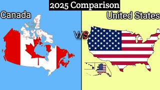USA vs Canada Country comparison 2025 | united states | Canada