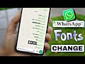WhatsApp Font Change | Whatsapp font style kaise change kare | whatsapp font style trick