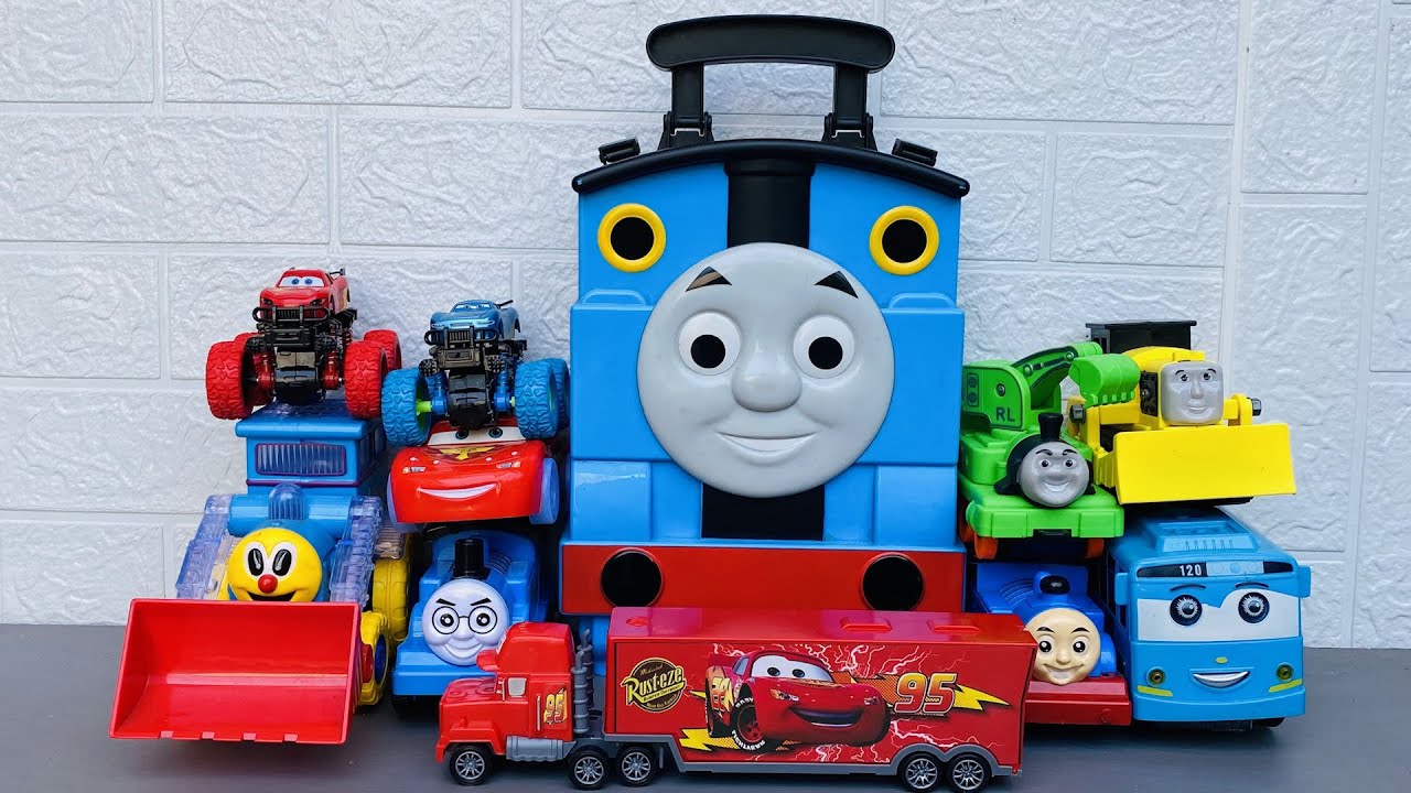 Thomas And Friends, Mcqueen Of Road, Box Thomas, Diesen And Percy