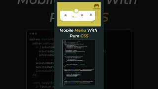 Responsive Mobile Menu HTML CSS – 20s Navbar Animation [No JS] #shorts #shortsfeed #youtubeshorts