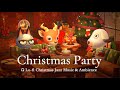 【あつ森BGM】暖炉のある部屋で過ごす楽しいクリスマス🎄Lo-fi Christmas BGM & 焚き火の環境音【作業用BGM / ACNH / 3時間】
