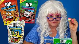 Famous Granny Tries SUPER SOUR Candy AGAIN You WONT Believe Her Face! Wealth