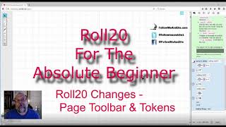 Roll20 For The Absolute Beginner No. 21 Roll20 Changes - Page Toolbar & Tokens