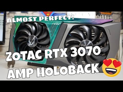 Zotac Geforce RTX 3070 AMP Holoback Beautifully RGB GPU Overview