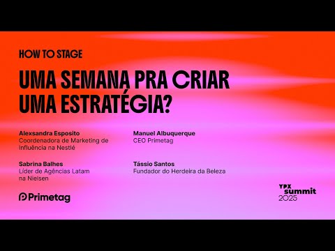 Uma semana pra criar uma estratégia?