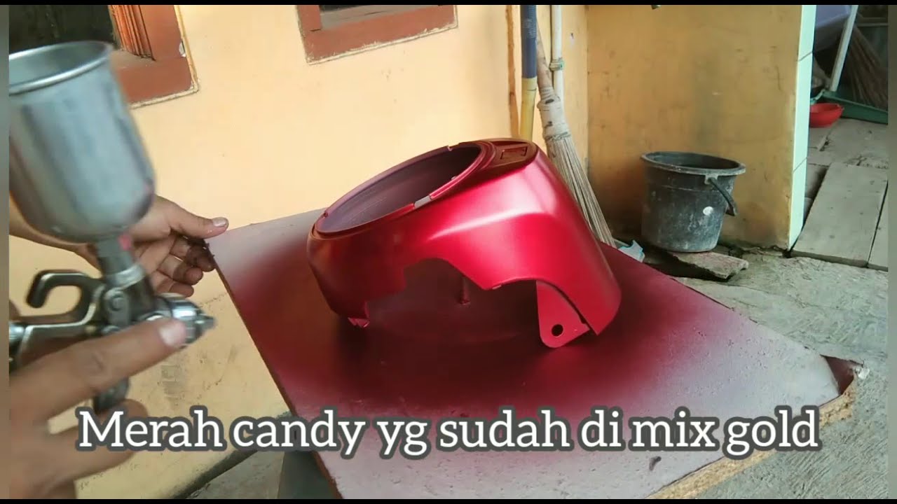 merah candy mix metalic gold . jadinya candy lebih kemudaan
