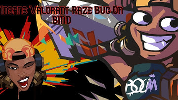 WHAT? * New Insane Valorant  Raze Boombot Bug On BIND