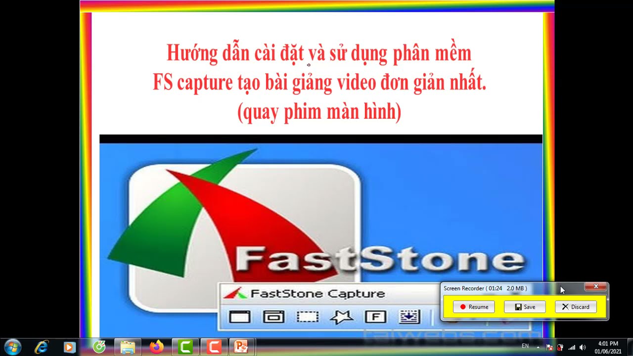 Hướng dẫn sử dụng phần mềm quay phim màn hình fs... - youtube
