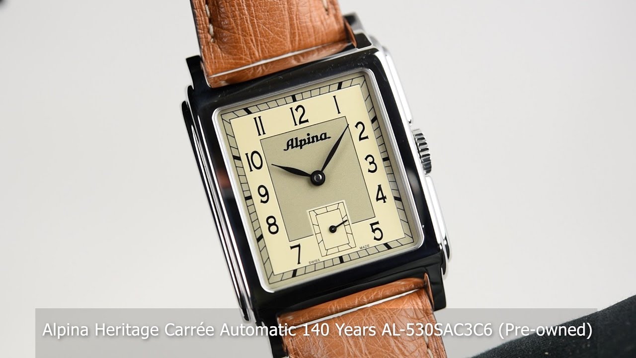 Alpina Heritage Carrée Automatic 140 Years AL-530SAC3C6 (Pre-owned