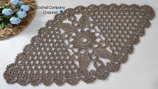 مفرش كروشيه رقيق _ Crochet doily