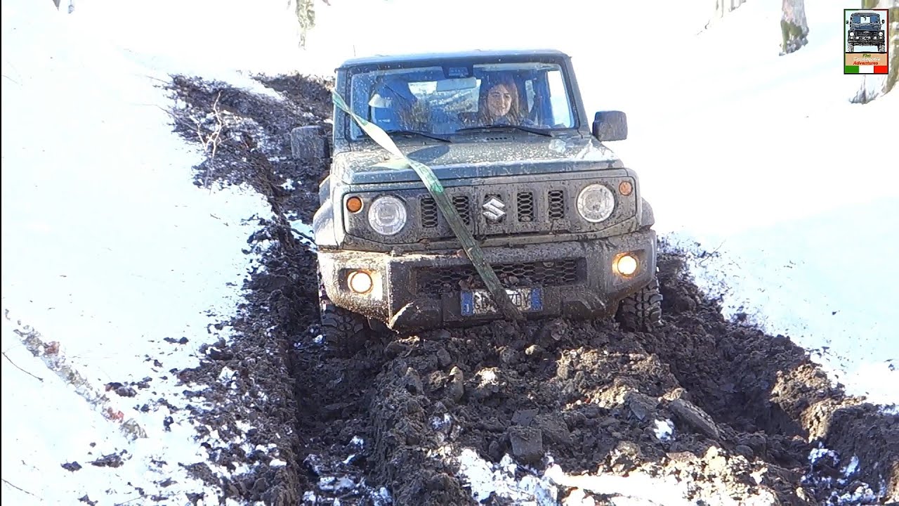Новый Suzuki Jimny в серьезном и тяжелом испытании! Часть 2: снег в горах