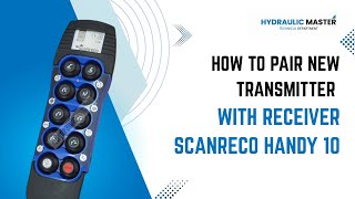 How to pair new transmitter with receiver Scanreco Handy 10