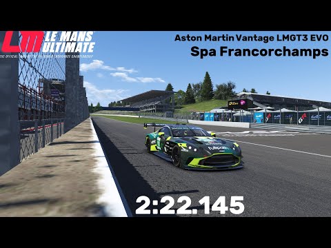 AMR Vantage LMGT3 EVO Spa Francorchamps 2 22 145 Hotlap Mouse Steering 