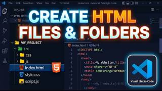 Full How to Create HTML Files & Folders in VS Code (Beginner Tutorial) Guide