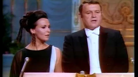 Claire Bloom and Rod Steiger presenting Writing Os...