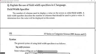 Celebrity What is Format Specifier? | What is Field Width? | Class 12th | Lec#:02 Profile