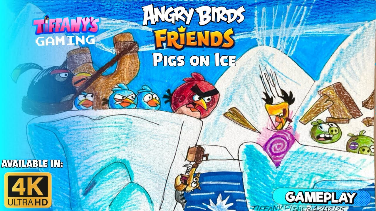 Angry Birds Friends: Pigs on Ice Tournament | Tiffany’s Gaming [4K]