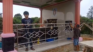 Pemasangan Pagar  Kuburan || stainless steel