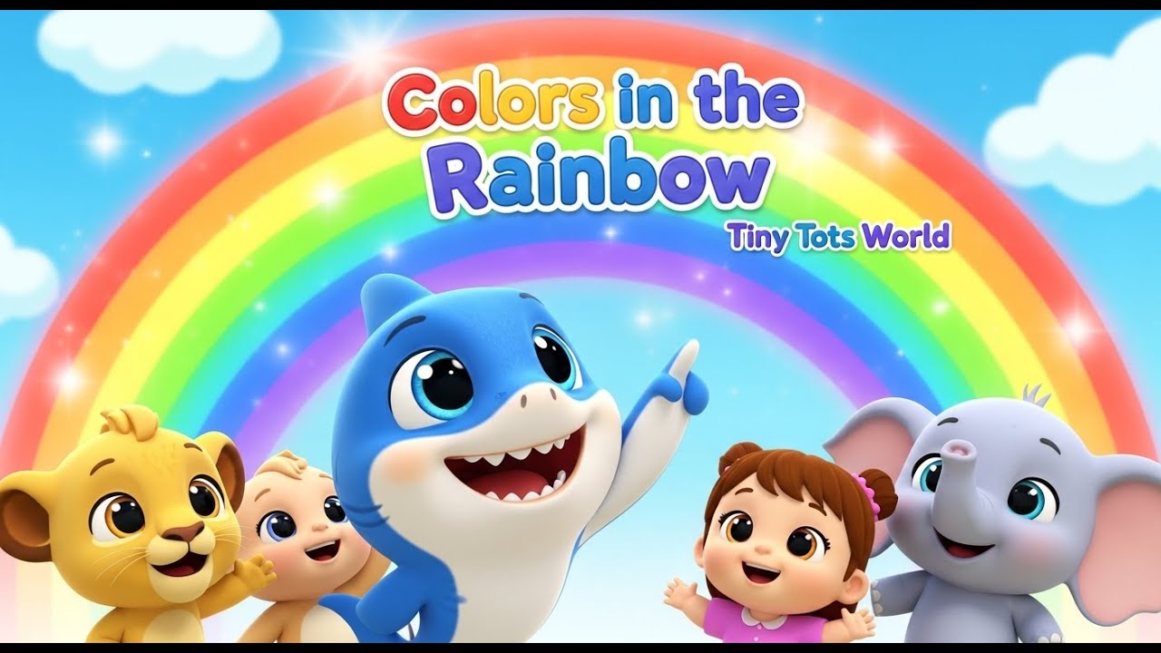 Learn Colors with Fin & Music 🌈 | Educational Kids Song