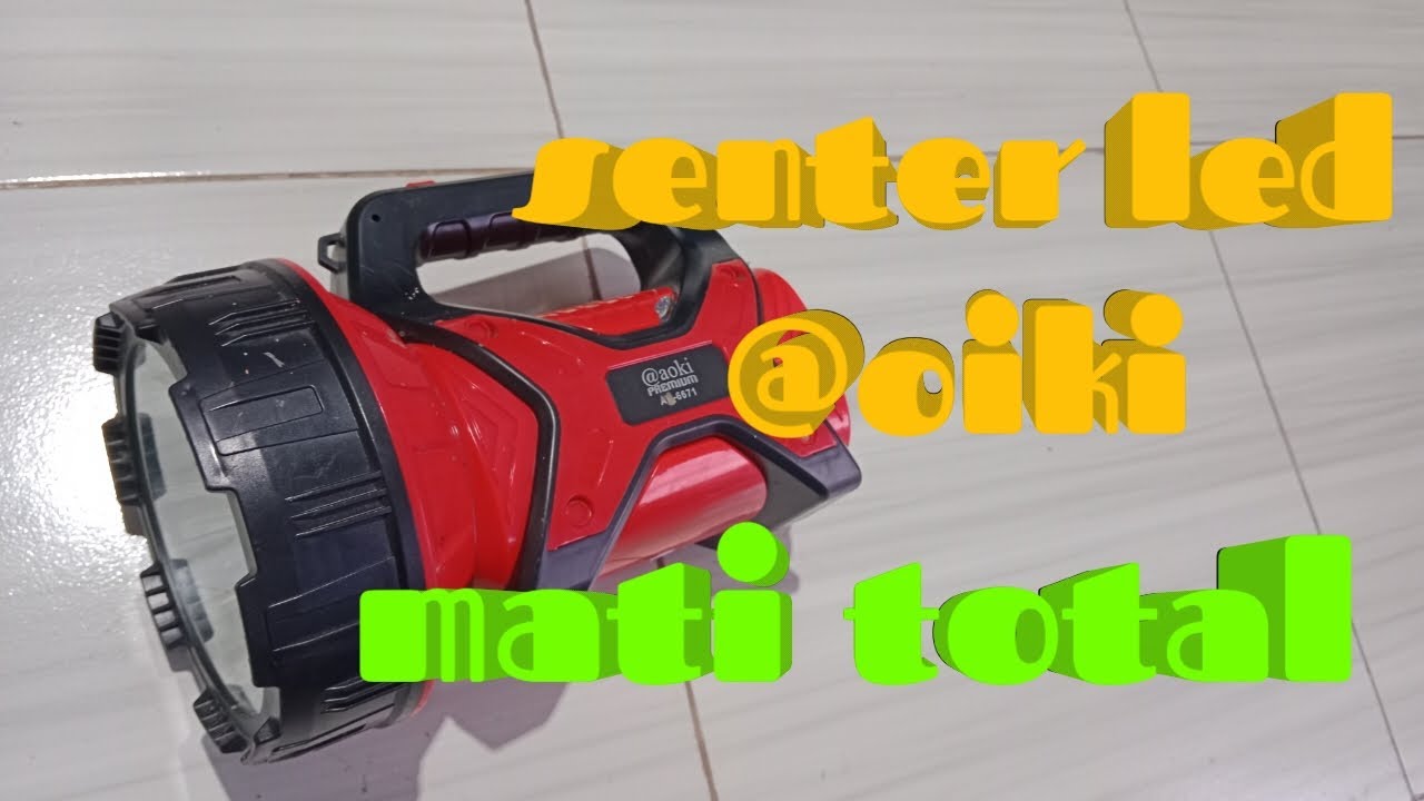 Lampu senter LED Aoki mati total
