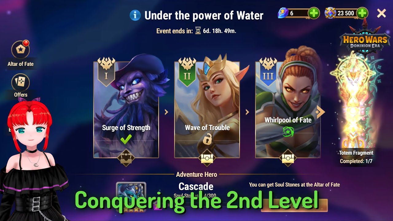 Level 2 of Cascade Release Event: Wave of Trouble — Hero Wars: Dominion Era
