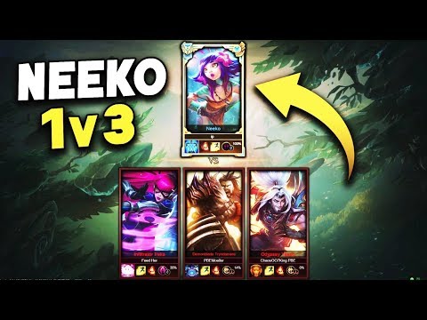 CHALLENGER NEEKO vs 3 SILVER PLAYERS (NEW CHAMPION) **INSANE** - League of Legends - CHALLENGER NEEKO vs 3 SILVER PLAYERS (NEW CHAMPION) **INSANE** - League of Legends