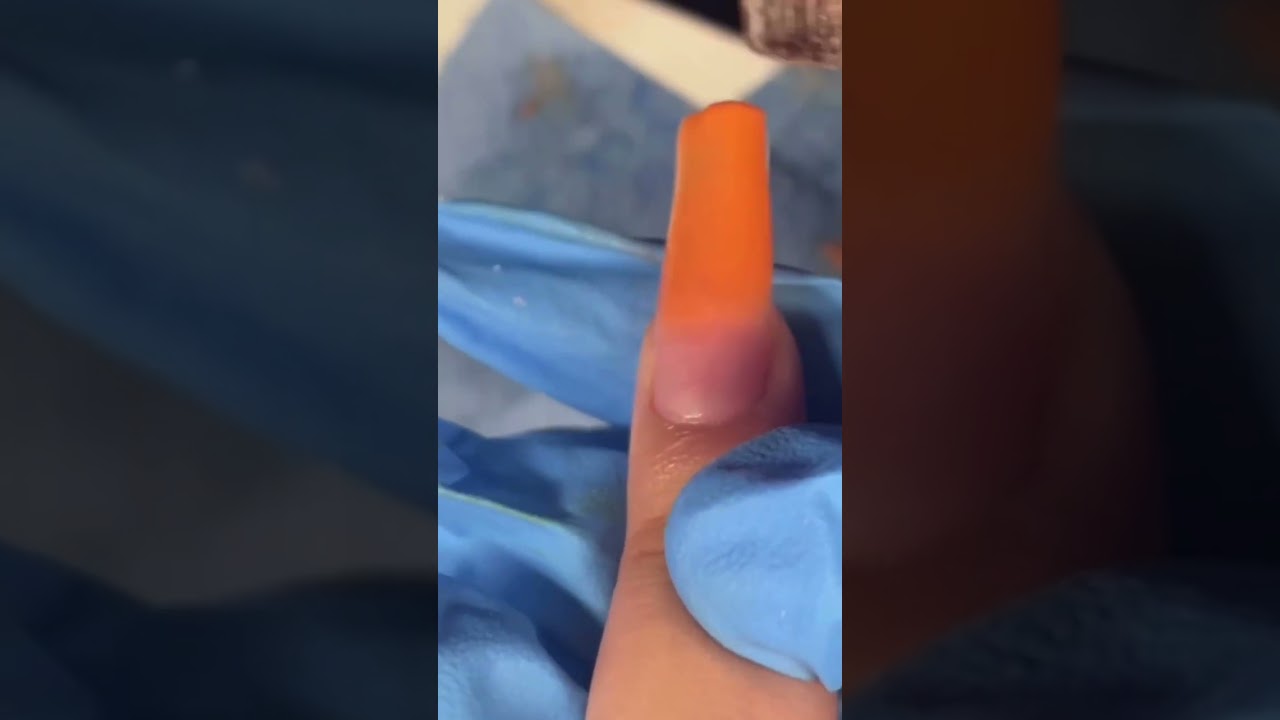 Orange acrylic application 