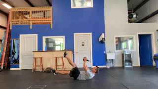 Kettlebell flutter kicks