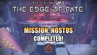 Mission "Nostos" Completed! Central Academy Strangelet Step 7 of 10 - Destiny 2: Edge of Fate