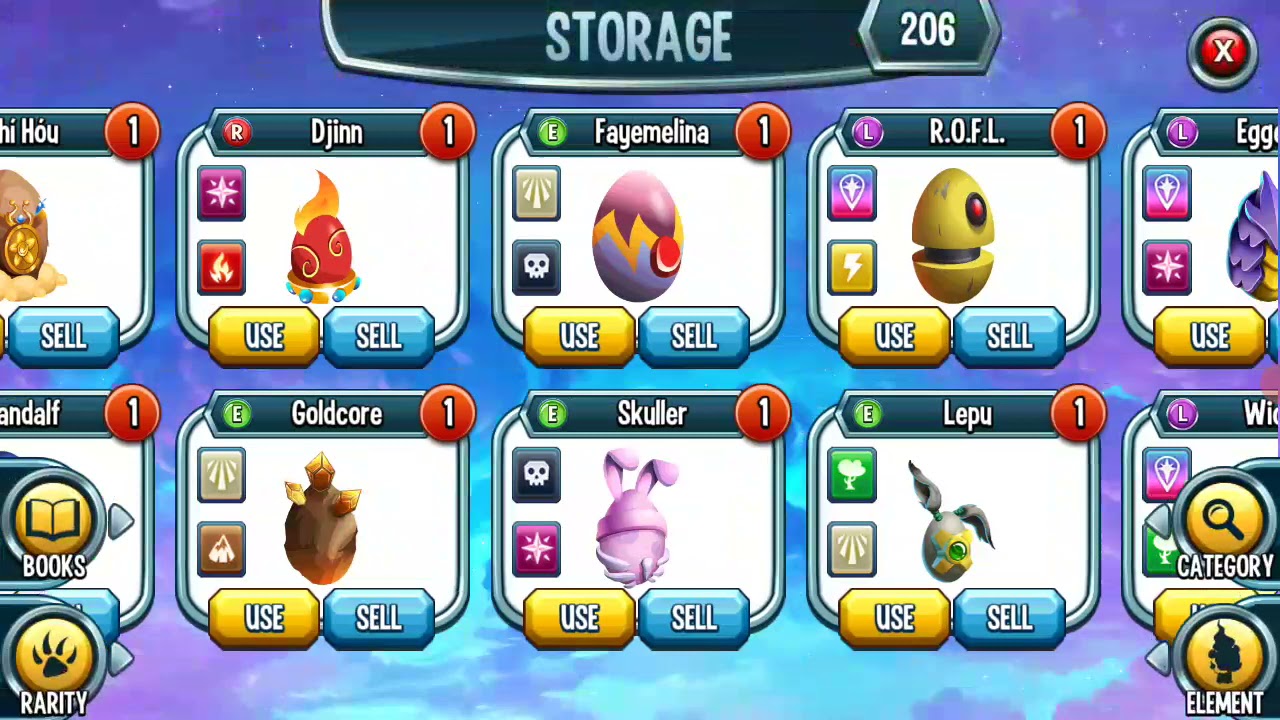 hatching stun gum in (monster legends)