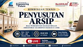 Bimtek Penyusutan Arsip Bagi Pemda Binaan Direktorat Kearsipan Daerah II | 22 Oktober 2026