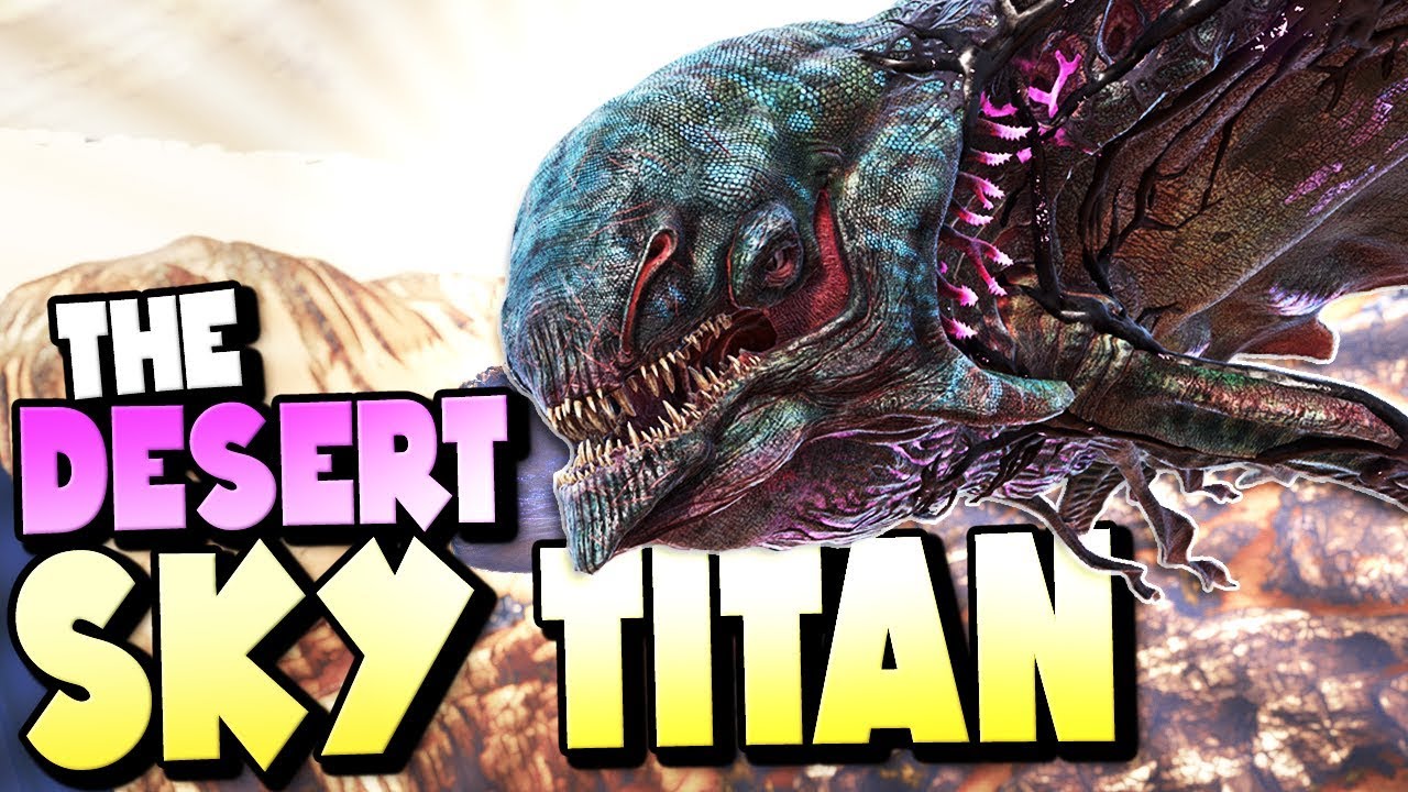 SOLO DESERT SKY TITAN BATTLE | ARK Extinction DLC Ep 29