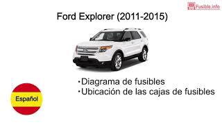 Diagrama de fusibles Ford Explorer (2011-2015)