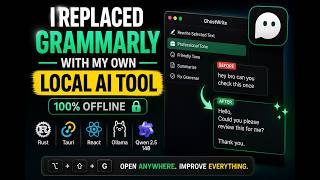 I Replaced Grammarly with My Own Local AI Tool (100% Offline)