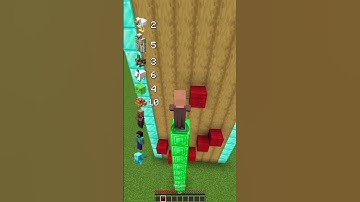 Minecraft Place Block vs Height Challenge (Sigma Boy) #shorts