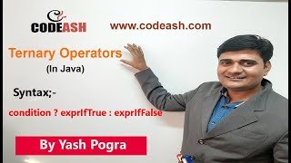 Ternary operator | java ternary | conditional operator | conditional operator example