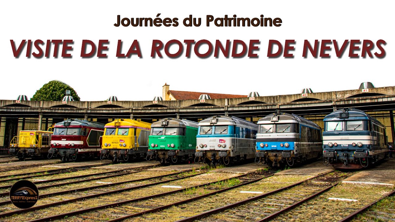 DES TRAINS AU COEUR DE LA ROTONDE SNCF DE NEVERS - JEP 2021