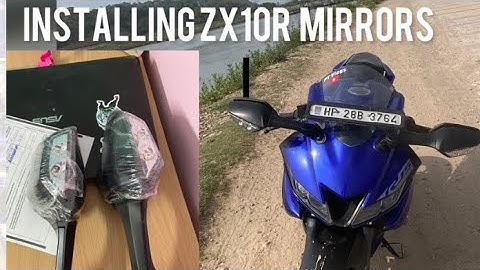 INSTALLING Zx10r mirrors in my R15v3| Full Detailed Process| modification part-3 #r15v3 @PTvlogs974
