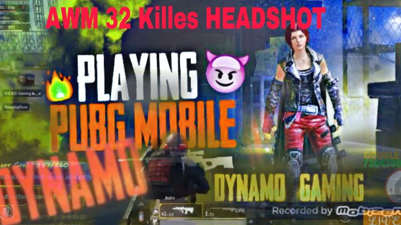 Hacker killes 61 OMG / Dynamo Vs Hacker mobile pubg game / emulator