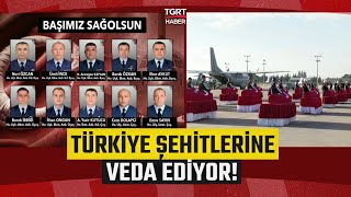 Kahraman Askerlere Veda 20 Şehidimiz Son Yolculuğuna Uğurlanıyor - Tgrt Haber