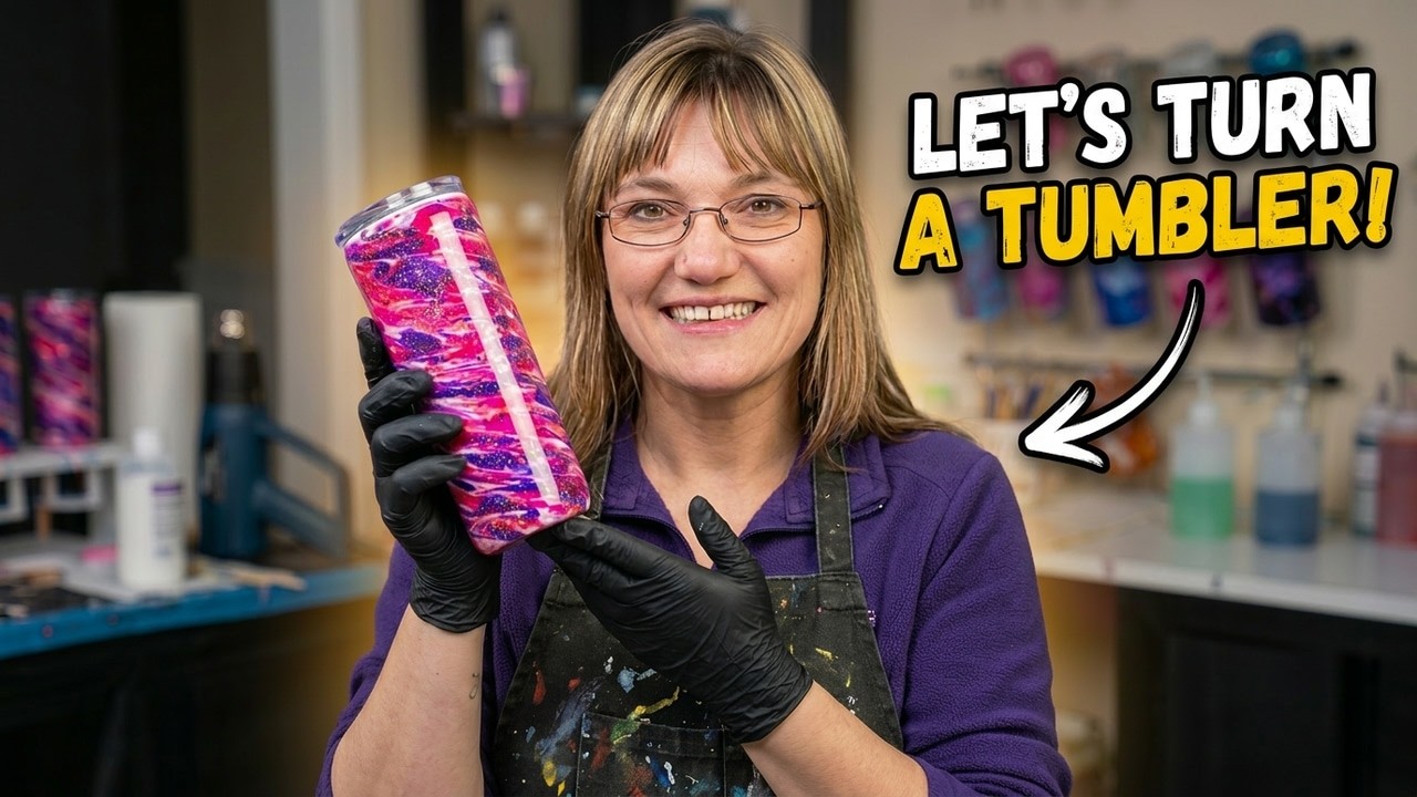 269 Resin Drip Tumbler for Beginners | Easy DIY Guide with Glitter | 4k