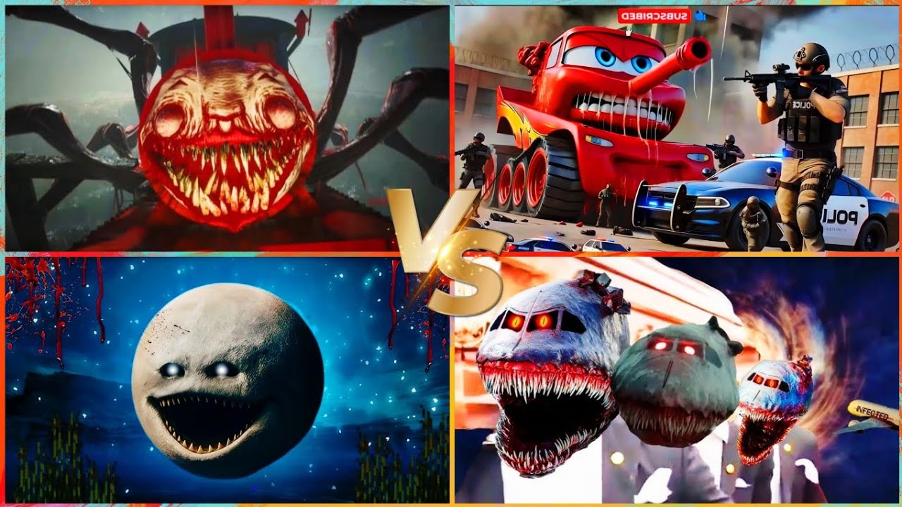 Tiles Hop Coffin Dance EXE 🆚 Lunar Moon 🆚 Thomas Train 🆚 Mc Queen 🆚 Infected Sky | Coffin Dance Song