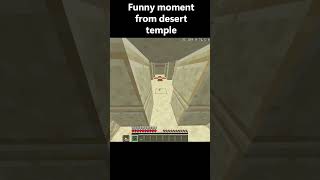 Funny moments from desert temple😂 #minecraft #funny #shorts